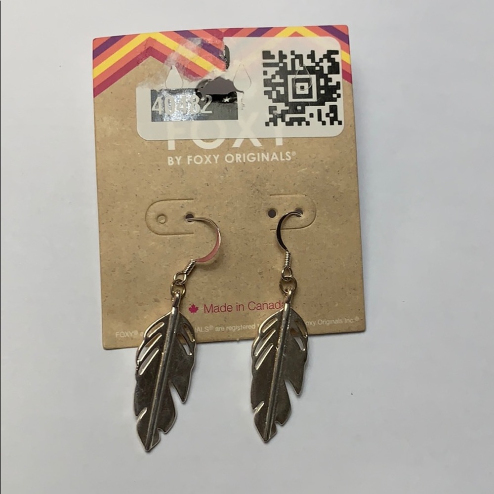 🎈Silver Feather Drop Earrings